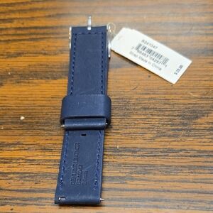 Fossil Men's Navy Leather Watch Strap -